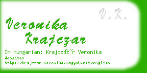 veronika krajczar business card